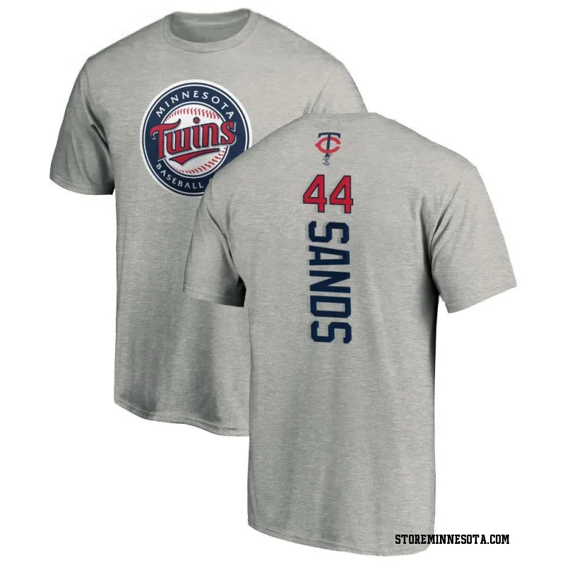 Ash Youth Cole Sands Minnesota Twins Backer T-Shirt