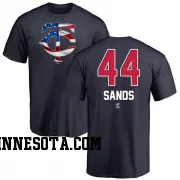 Navy Men's Cole Sands Minnesota Twins Name and Number Banner Wave T-Shirt