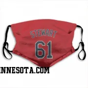 Red Minnesota Twins  Brock Stewart  Face Mask (With 2 Free PM2.5 Filters)